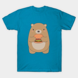 Brown Bear Burger T-Shirt T-Shirt